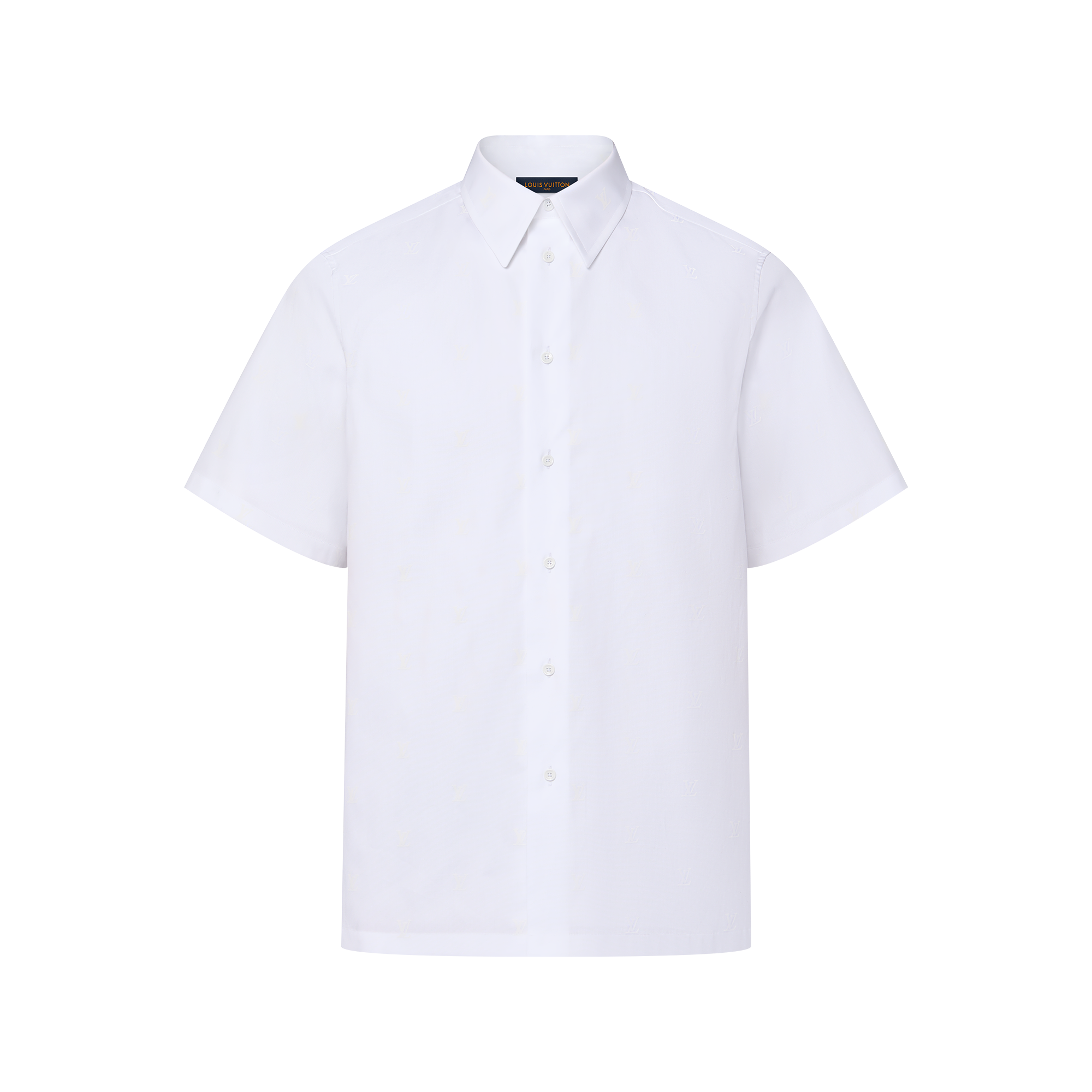 LOUIS VUITTON 半袖シャツ 白 Short-Sleeved Cotton Oxford Shirt - Luxury Ready to Wear - 1AGKN0
